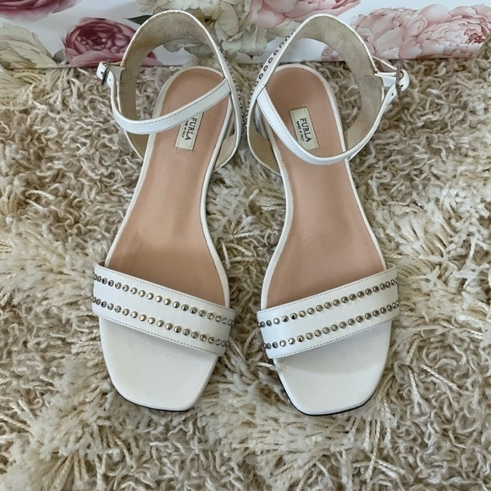 Furla Ankle Strap Studded Sandals